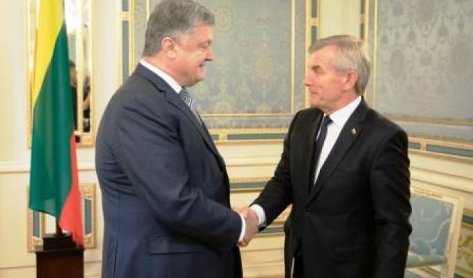 Президент України провів зустріч зі Спікером Сеймаса Литовської Республіки