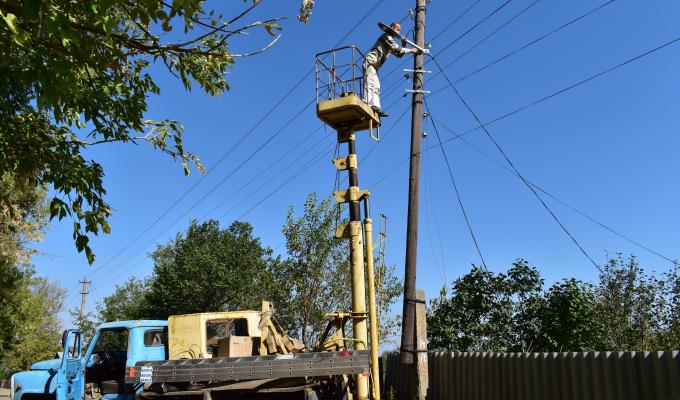 Відновлення вуличного освітлення в райцентрі