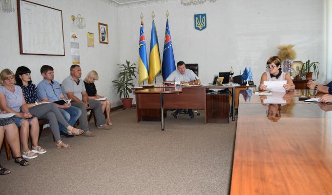 Засідання районної комісії з питань формування пропозицій стосовно потреби щодо спрямування субвенції за напрямами, передбаченими Порядком та умовами надання у 2019 році субвенції з державного бюджету місцевим бюджетам на проектні, будівельно-ремонтні роб