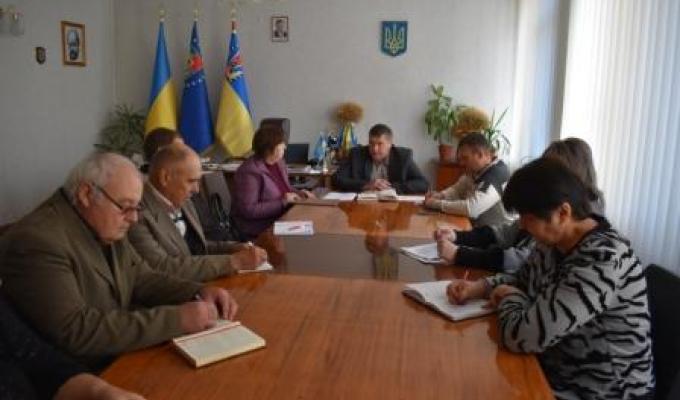Зустріч голови райдержадміністрації Ігоря Дзюби з представниками активних політичних партій району