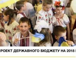 Проект Державного бюджету на 2018 рік