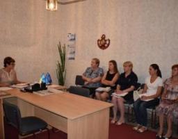Засідання постійної комісії у першого заступника голови райдержадміністрації Олени Цовми