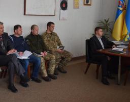 Чергове заняття членів штабу територіальної оборони Марківського району